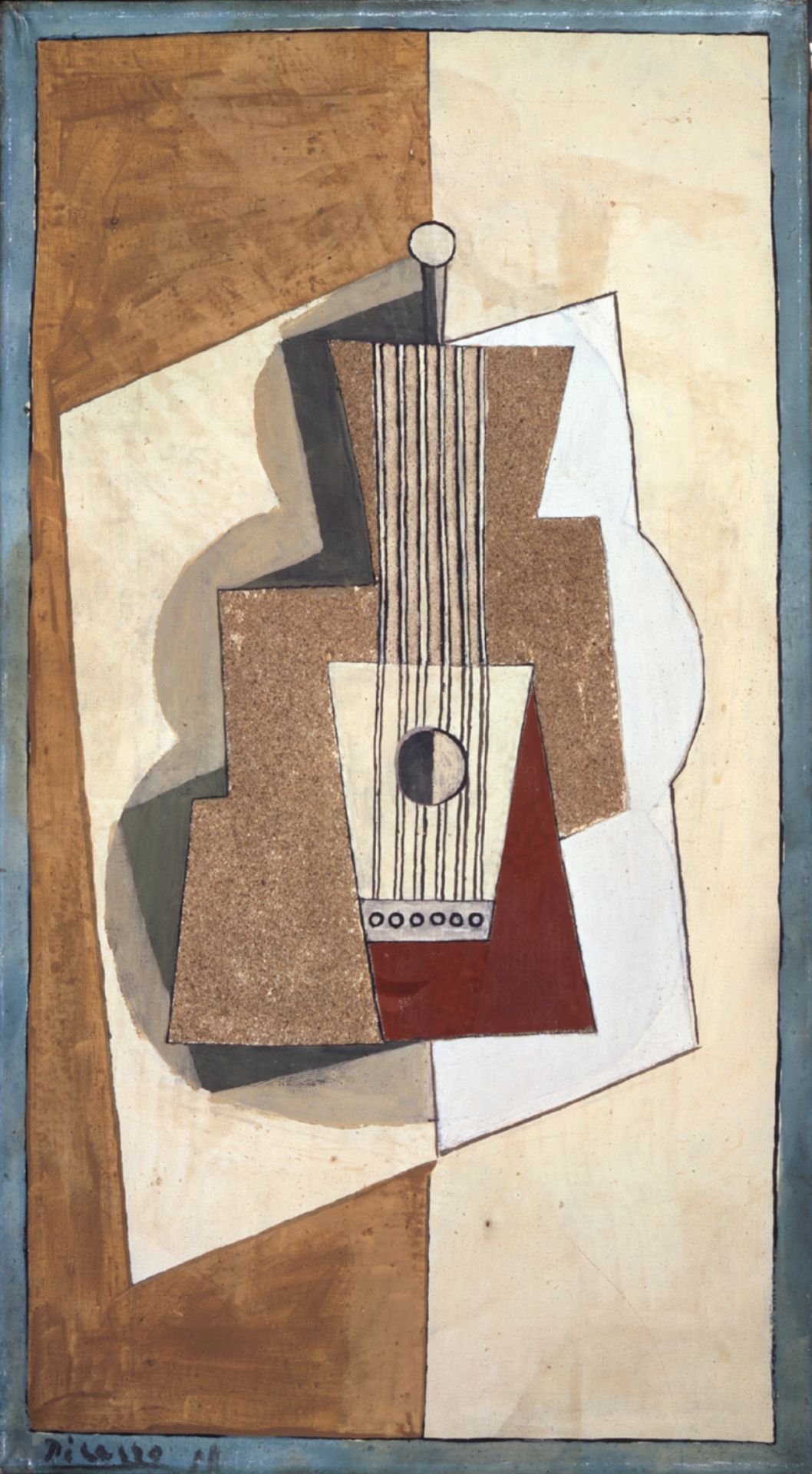 Schilderij gitaar van Pablo Picasso