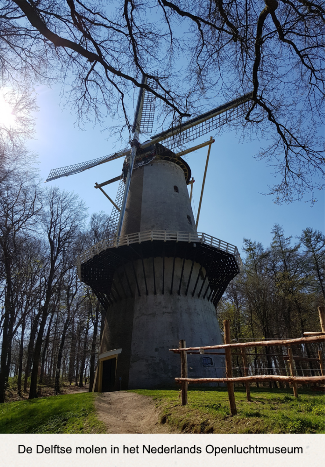 De Delftse molen in het Openluchtmuseum