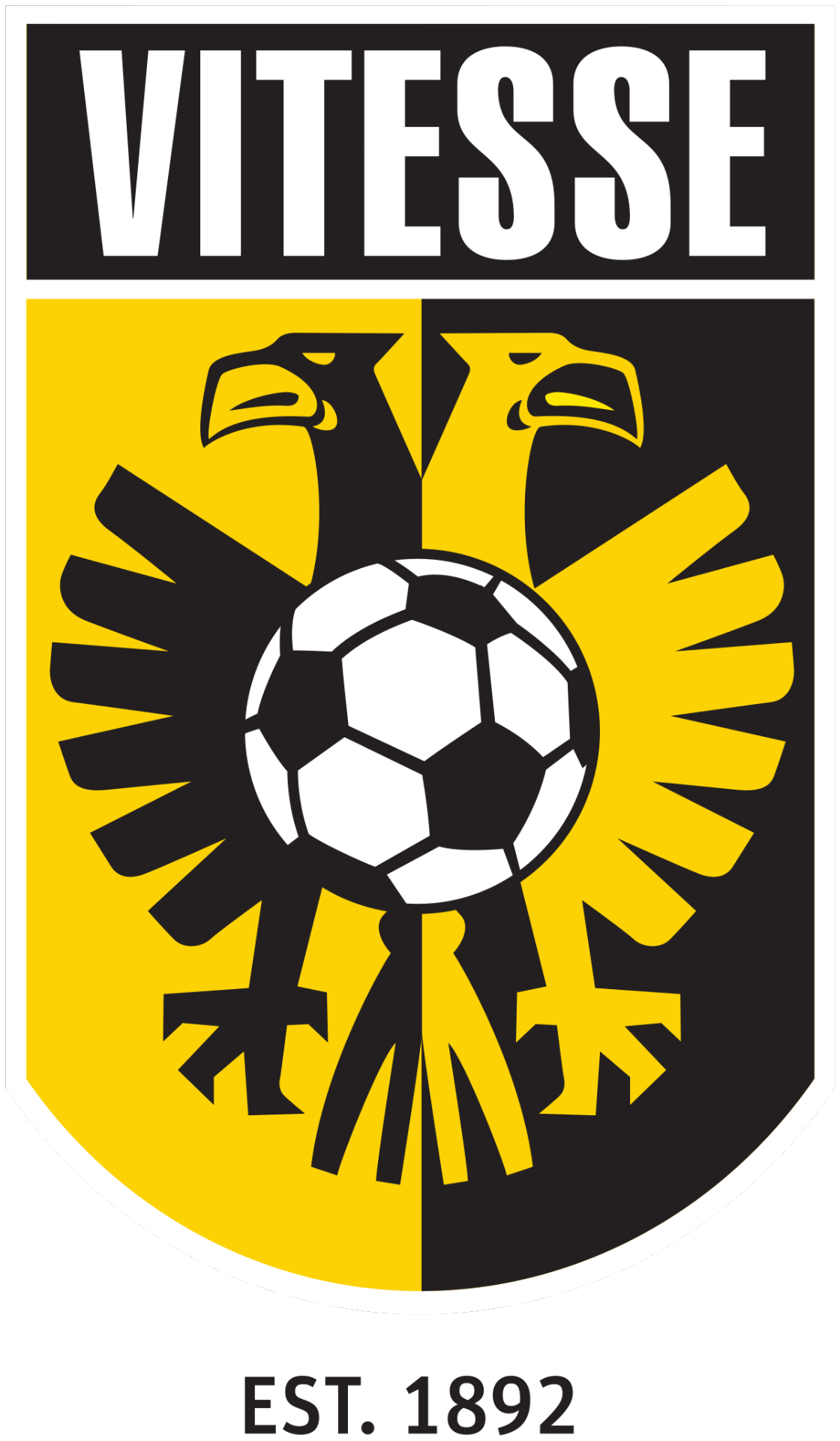 Afbeelding van het logo van voetbalclub Vitesse.