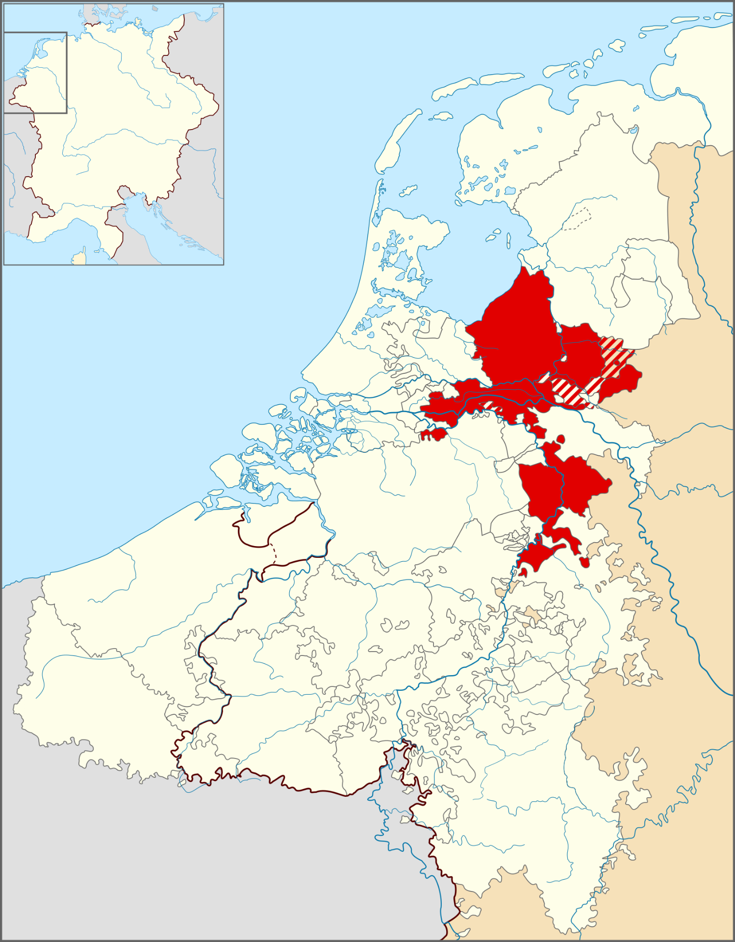 En van de mensen die veel geld gaf voor de bouw van de Eusebiuskerk, was Karel van Gelre. Hij was de baas van het hertogdom Gelre, waar Arnhem ook deel van uitmaakte. 