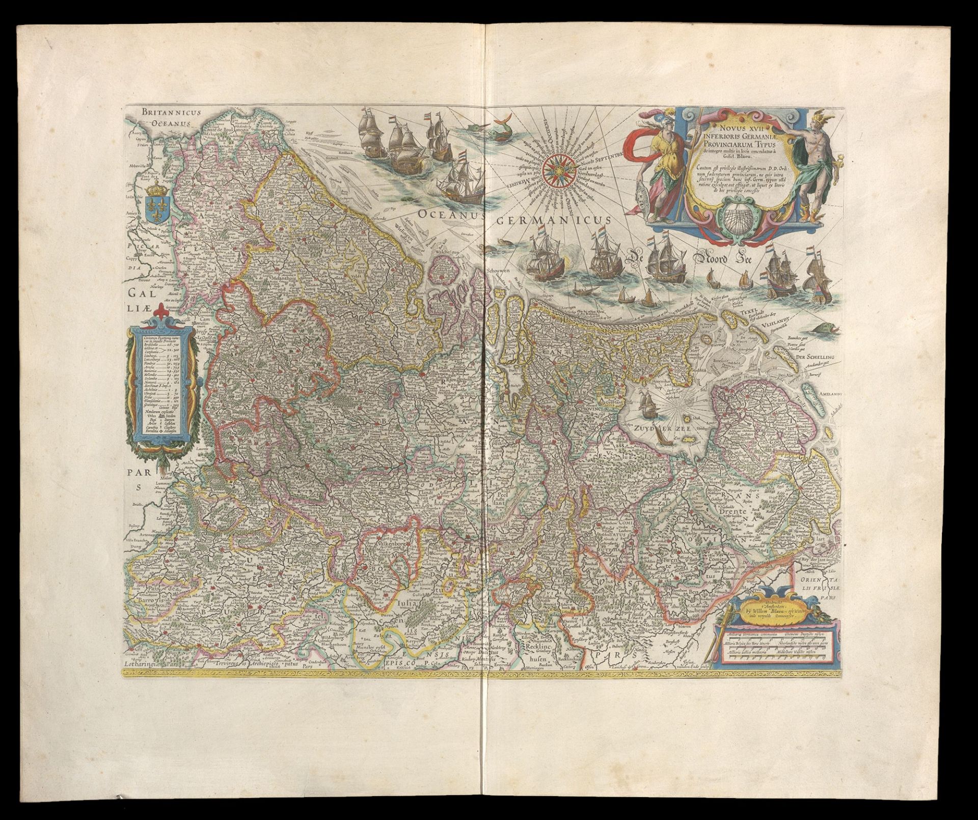 Een kaart uit de atlas van Blaeu.