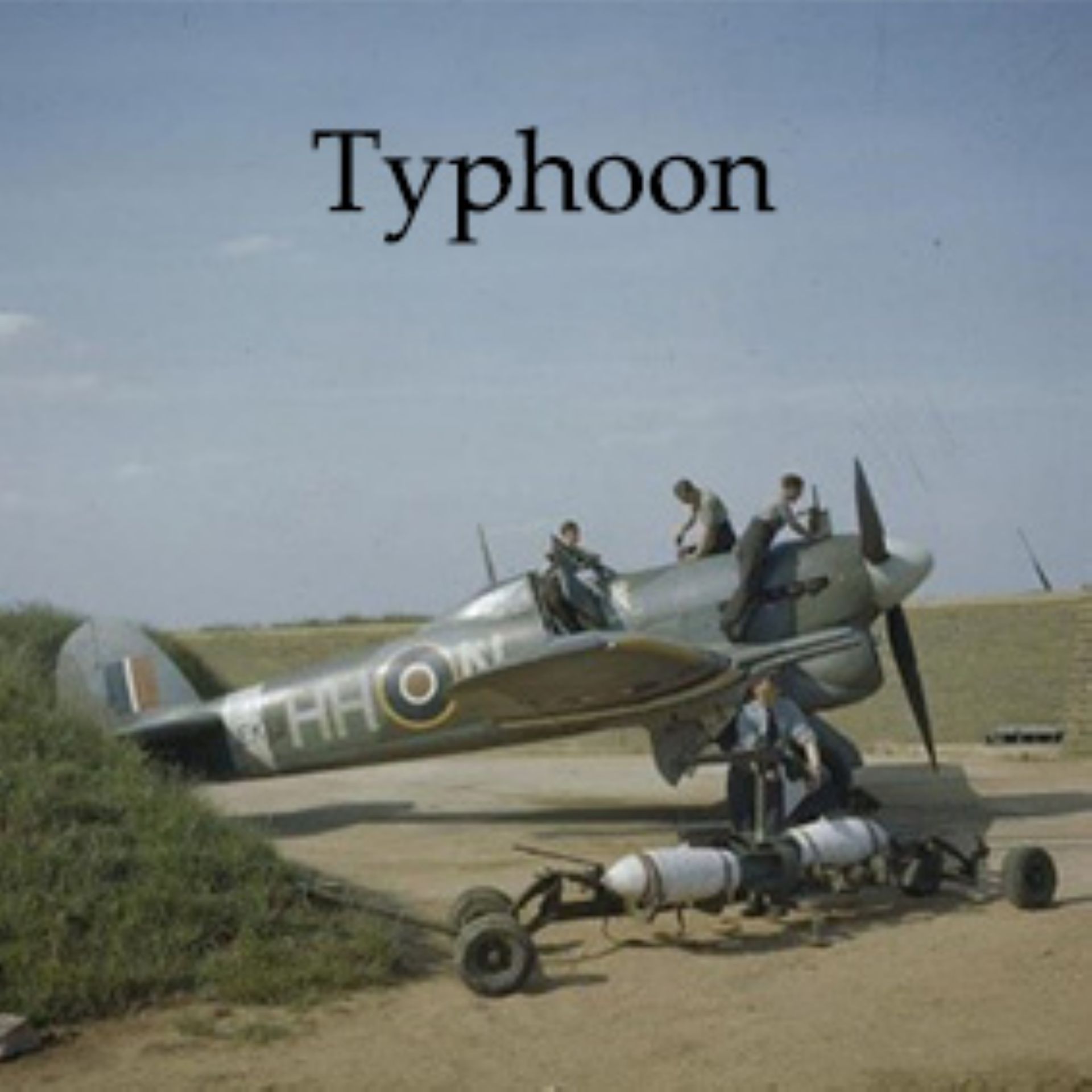 Een vliegtuig van het type Typhoon.